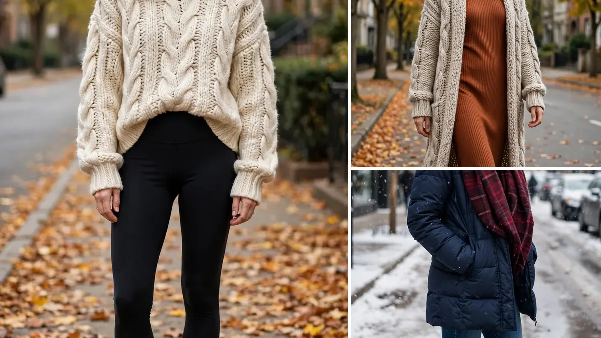 12 Cozy Weekend Outfits for Late Fall, featured image collage