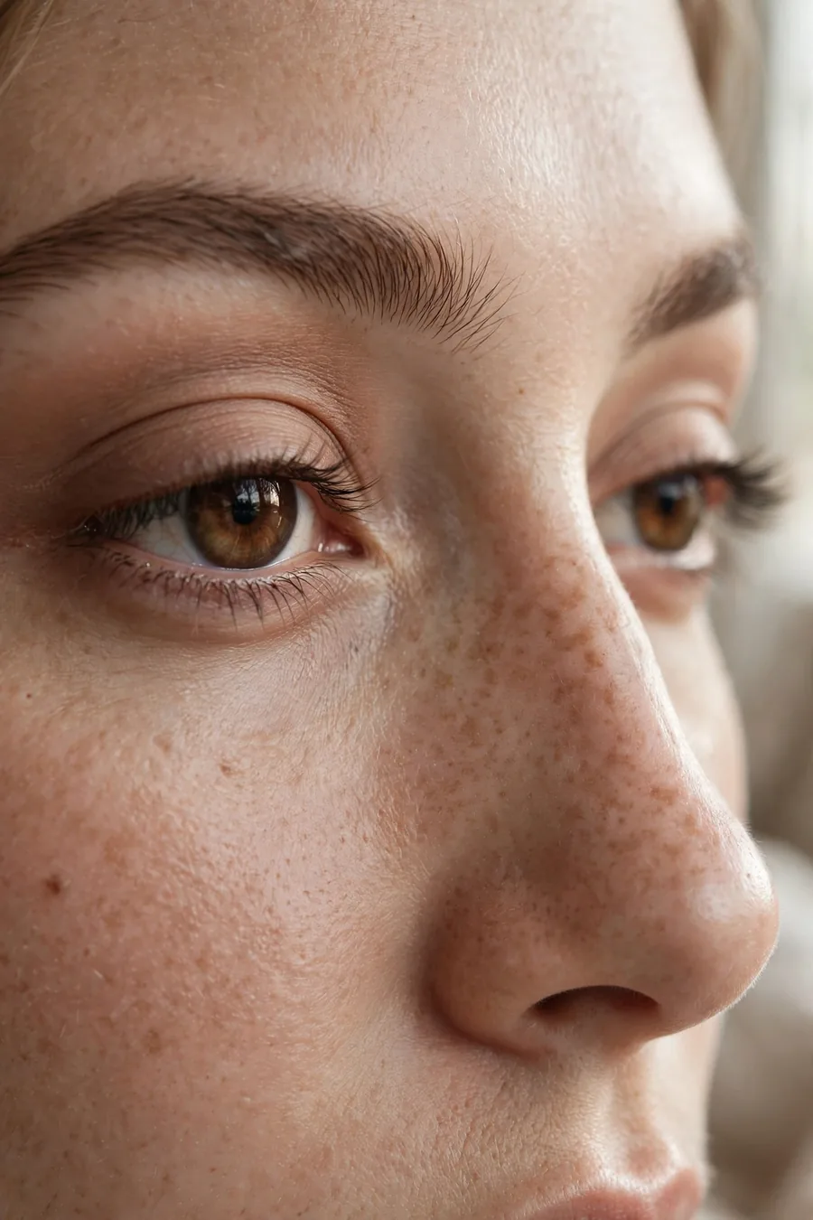 Soft matte nude eyeshadow look, natural eye makeup