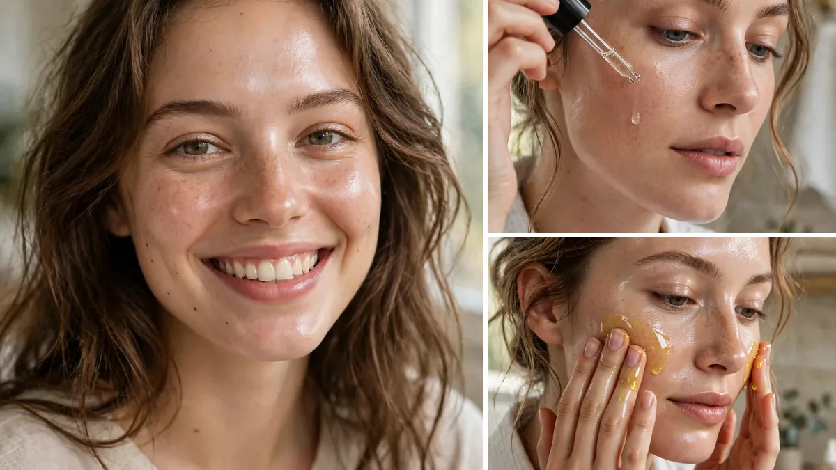 5-Minute Winter Skincare Routine for Dry Skin, featured image collage